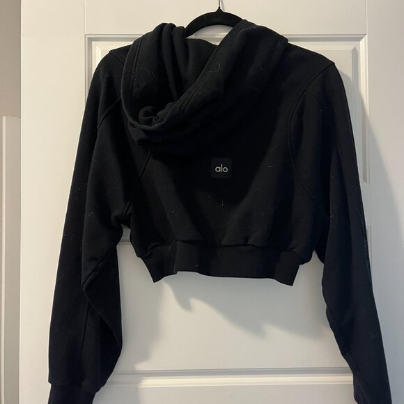 ALO Yoga - Sweet Escape zip cropped hoodie - Sz S - Picture 5 of 5